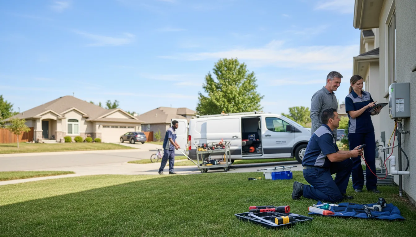Tankless water heater service in Wortham, TX